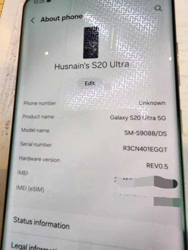 s20 ultra physical dual sim 128gb 4