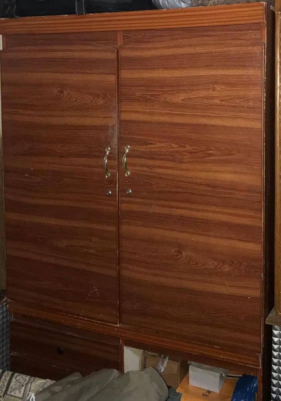 Double bed, Wardrobe, sofa set 3