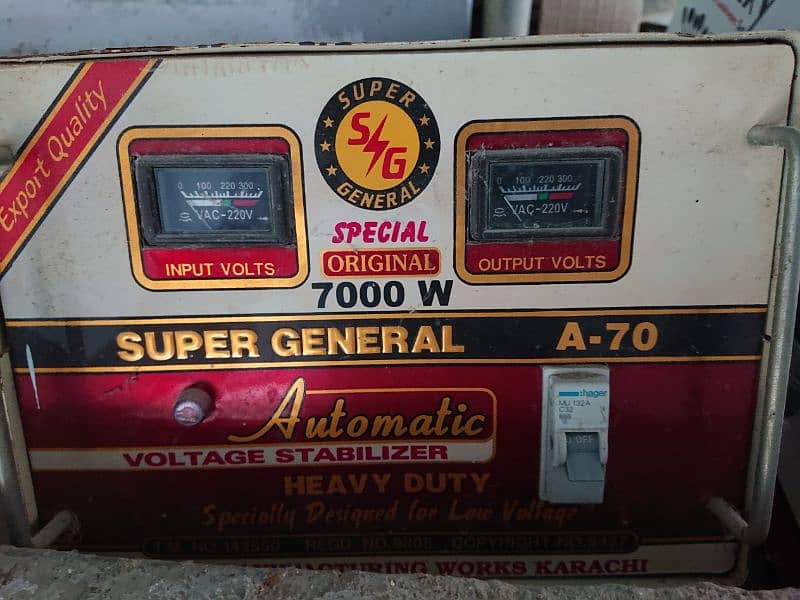A 70 Automatic Super General Stabilizer 7000Watt 1