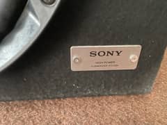 Sony woofer + Pioneer Amplifier