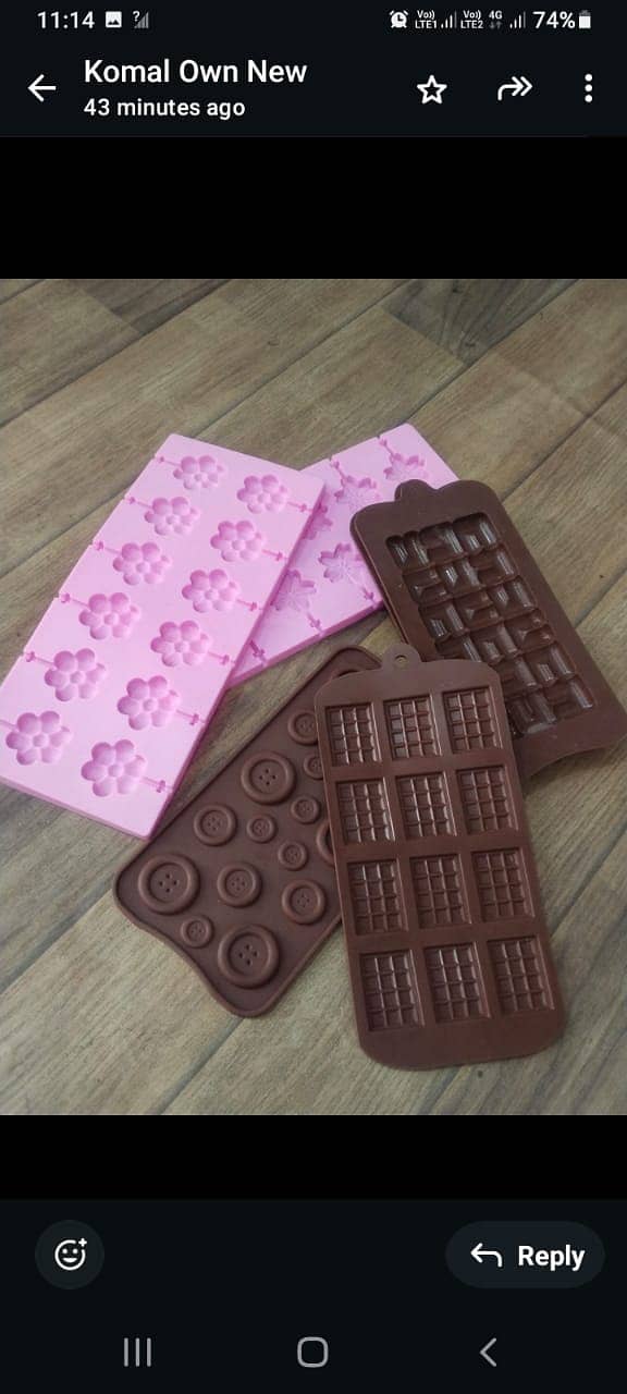 Colorful Silicone Chocolate and Candy Molds in Various Shapes 2