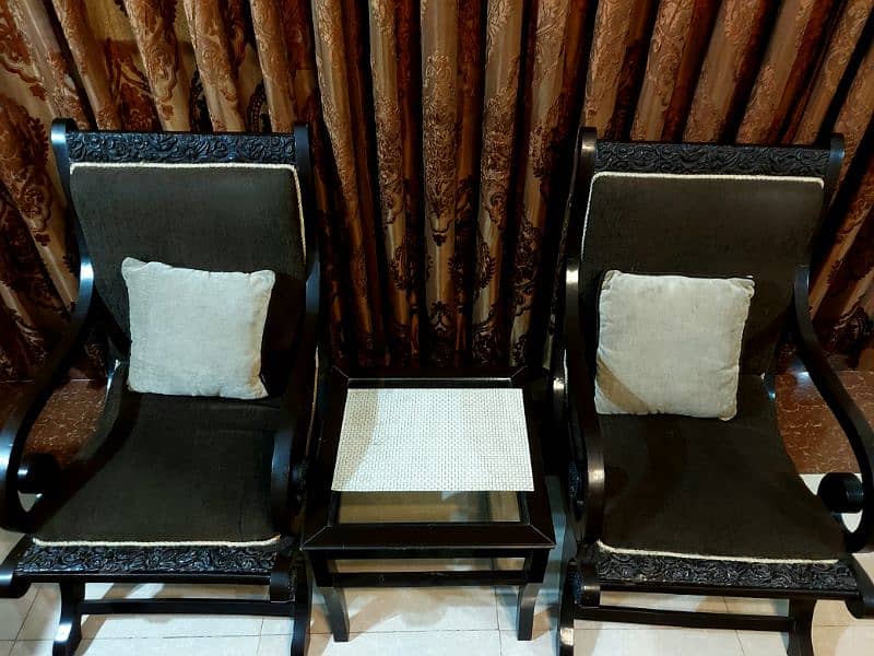 Bedroom Chairs & Table Set 1