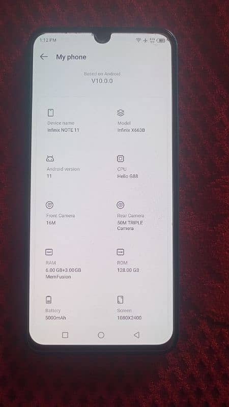 Infinix Note 11 0