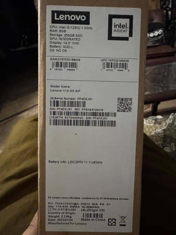 lenovo v14 G3 i5 12 genration 9