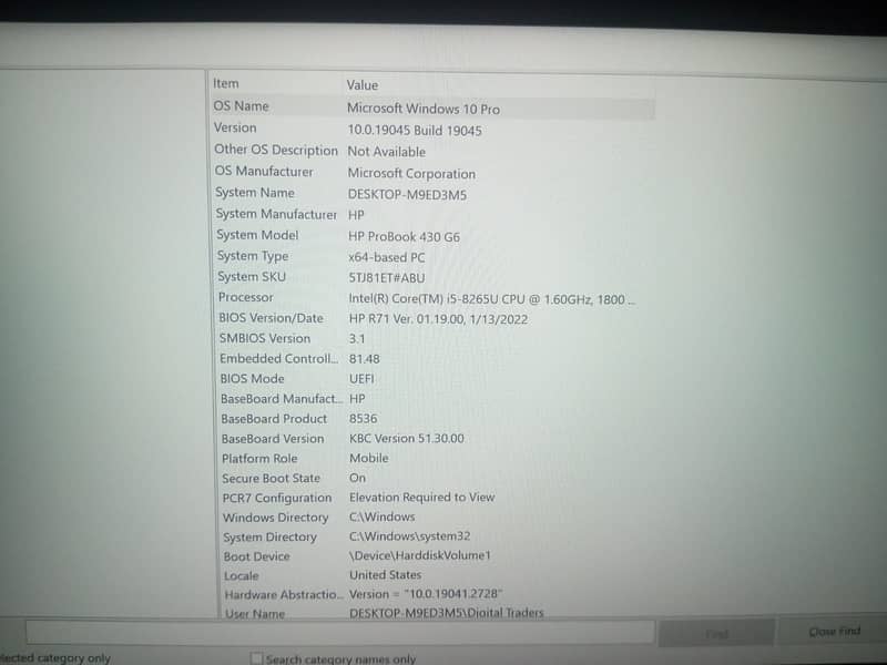 HP 430 G6 Core i5 8th Generation (8/256) 6