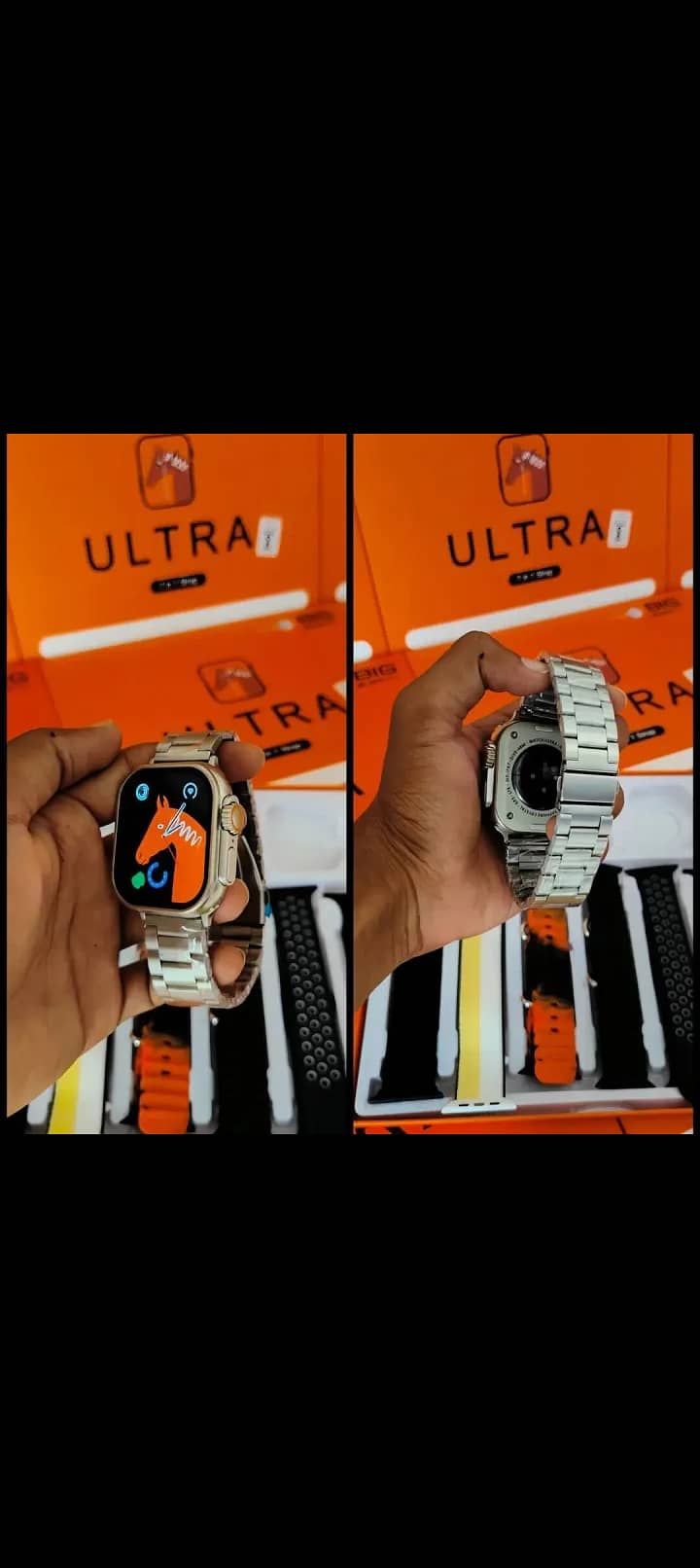 Smart watch with 7 belts and 1 airpod 1