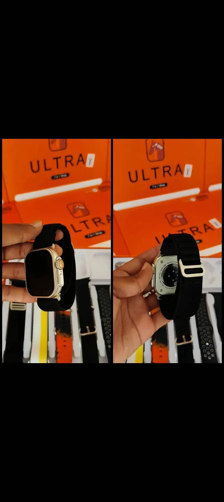 Smart watch with 7 belts and 1 airpod 3