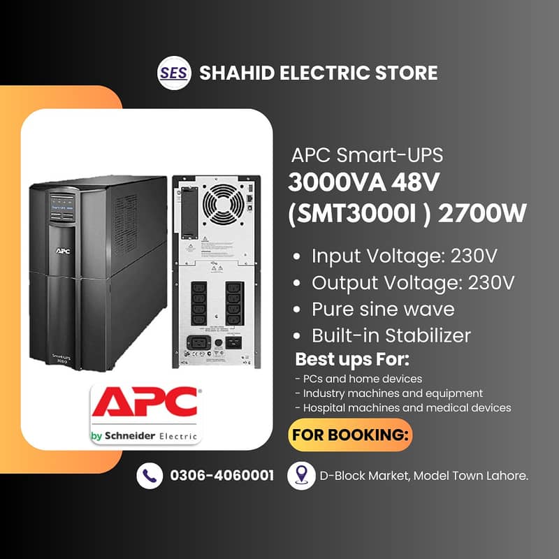 APC UPS SUA 3000rm, 3000smt, 3kv Tower  ups long backup model 1