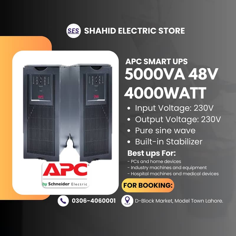 APC UPS SUA 3000rm, 3000smt, 3kv Tower  ups long backup model 8