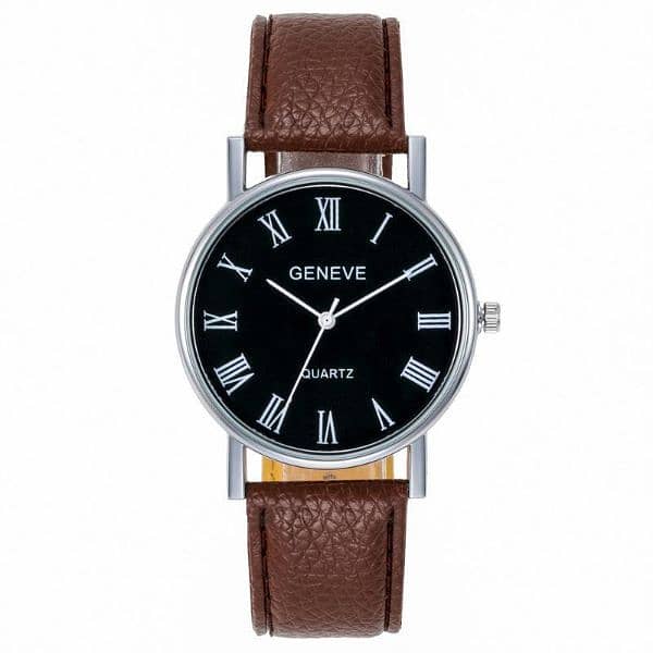 New Cross-border Korean Fashion Men's Alloy Watch Blue Light 4