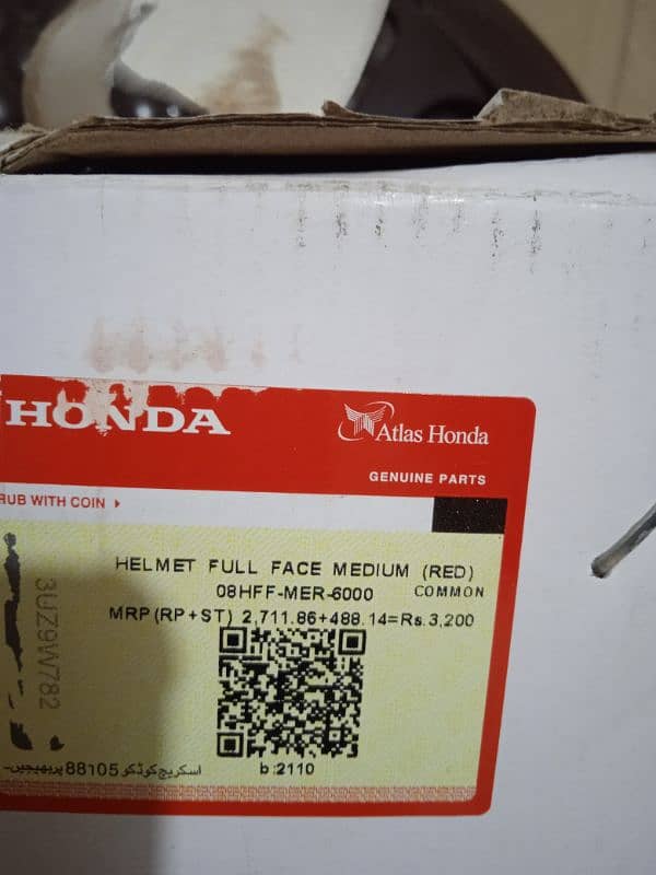 Atlas Honda Original New Helmet 4