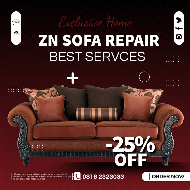 Sofa Repair / Sofa / Sofa Making / Furniture Polish / Fabric Change 0