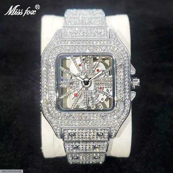 Cross-border explosions golden fashion niche unique hip-hop diamond 3