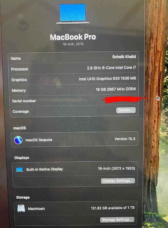 Macbook Pro 2019 – 16-inch | Core i7 | 16GB RAM | 1TB SSD 5