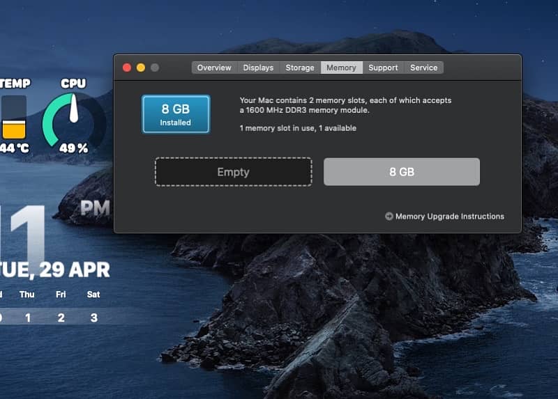macbook 2012 (i7) 6