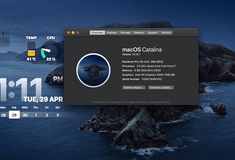 macbook 2012 (i7) 9
