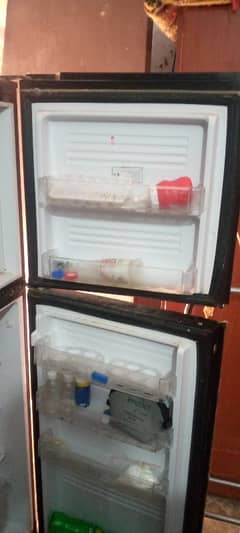 pel 2 door fridge like  brand new in purple glass door