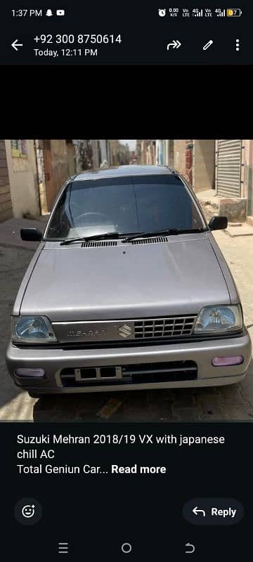 Suzuki Mehran VX 2018 with japanese chill AC aloye rim 0