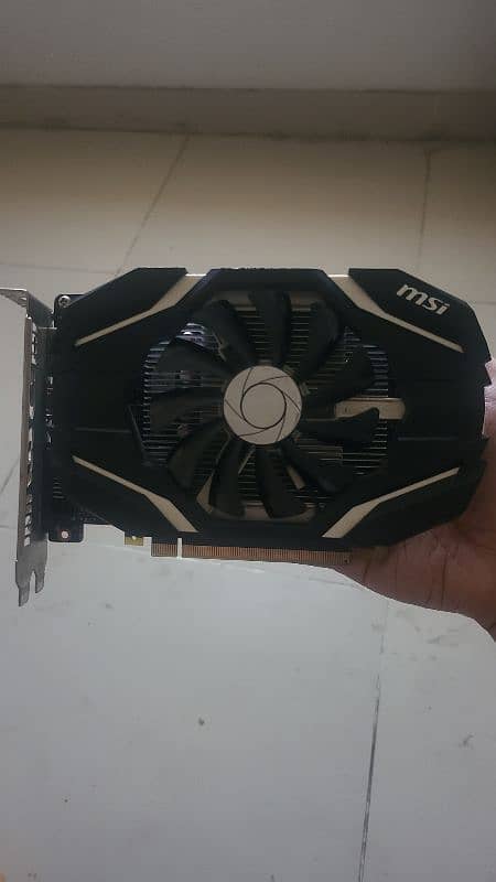 MSI GEFORCE GTX 1050 2GB OC no display 0