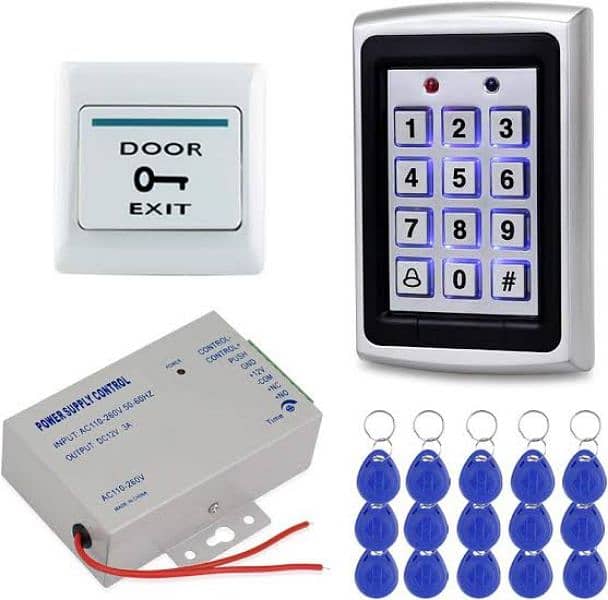 fingerprint electric magnetic door lock access control system 1