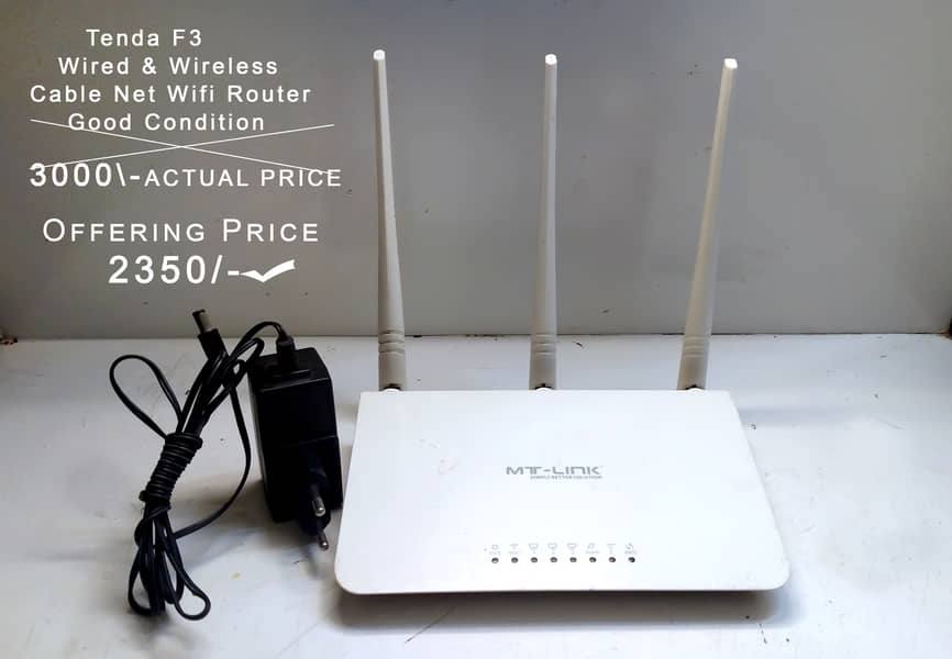 Used Almost Brand New WiFi Routers TP-Link, D-Link, Tenda, Huawei Onio ...