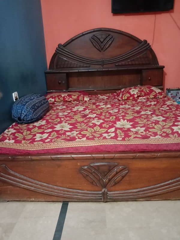 Bed with mattress & sofa set 3