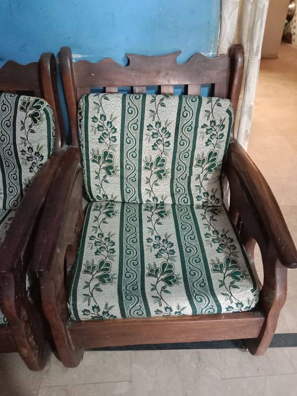 Bed with mattress & sofa set 4