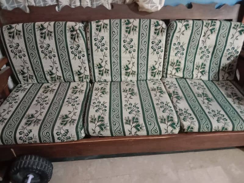 Bed with mattress & sofa set 5
