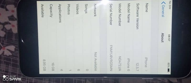 iphone 6 non pta 5k arjent sell krna hai battery health 95 Hai 1