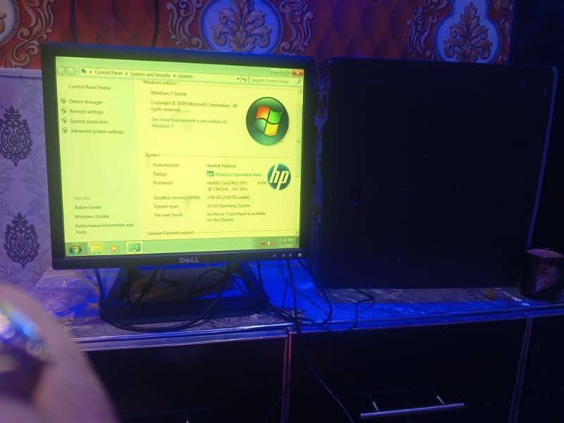 complete Pc for Sell Hp core 2 due 3gb Ram 160 gb hard disk 0