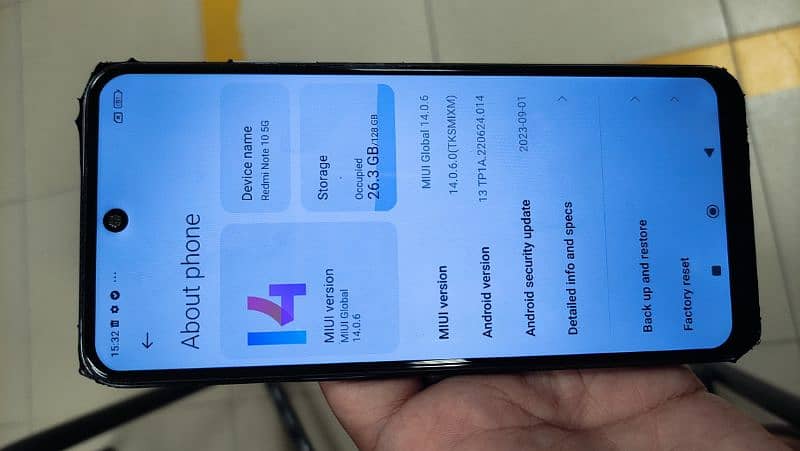 redmi note 10 5G 4+2 gb ram 128 gb rom 1