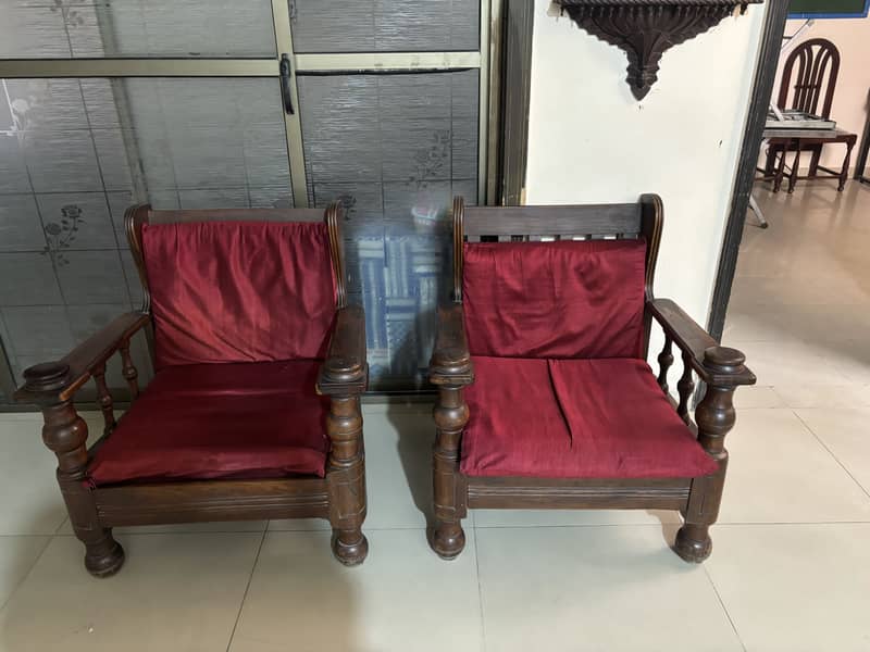 One 3 seater and 2 one seater 1