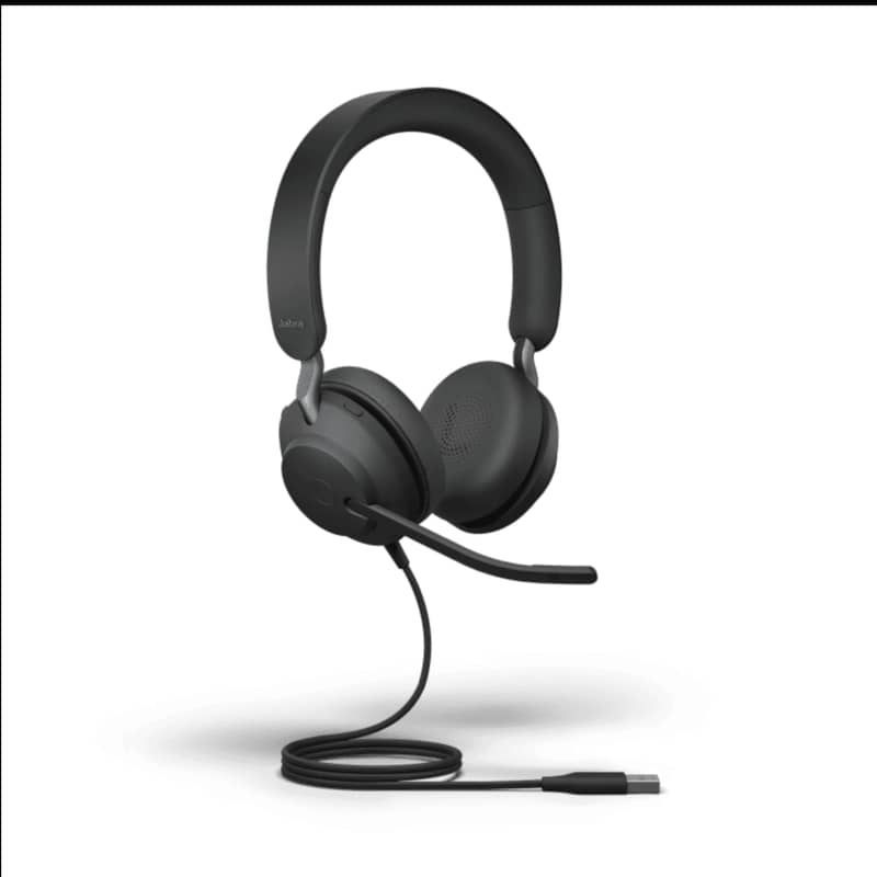 Jabra evolve2 40  headphones with noise cancellation 1