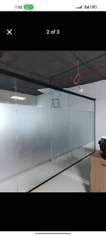 12mm glass partition shower cabin terrace gril stair 8mm glass work 12