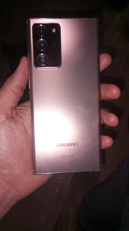 Samsung galaxy note 20 ultra 12/128 official PTA approved.    . . . . 0