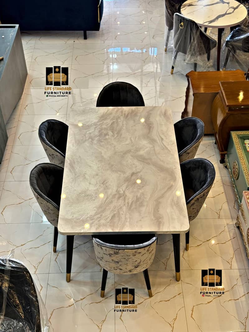 dining table | dining table with dining chairs |6 seater dining table 15