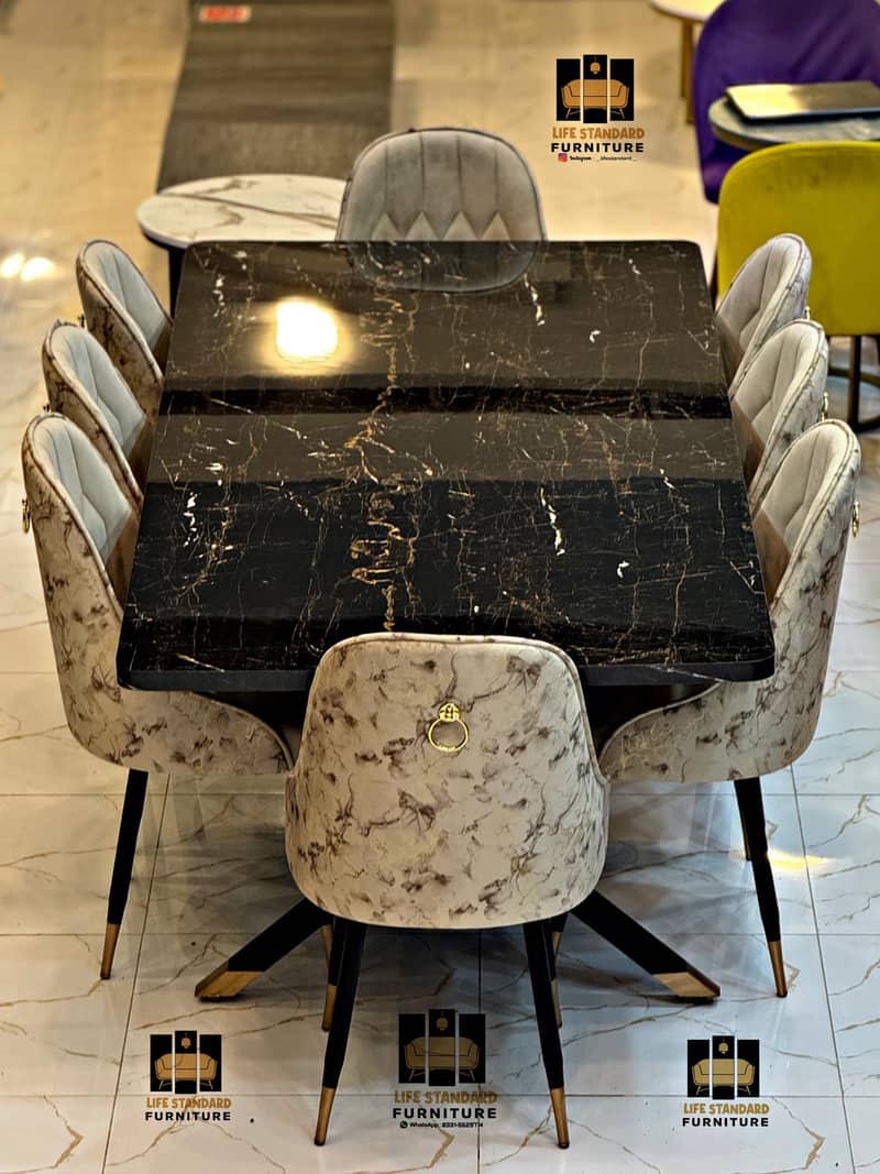dining table | dining table with dining chairs |6 seater dining table 16