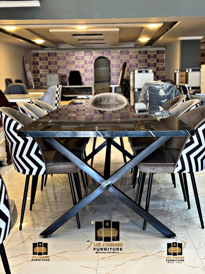 dining table | dining table with dining chairs |6 seater dining table 17