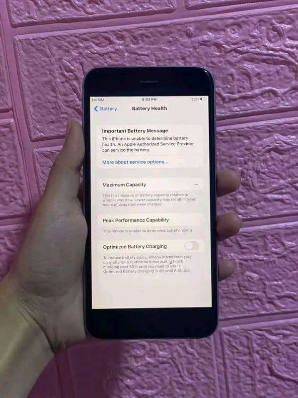03237004371 Iphone 6s plus 128gb pta original panel battery issue 1