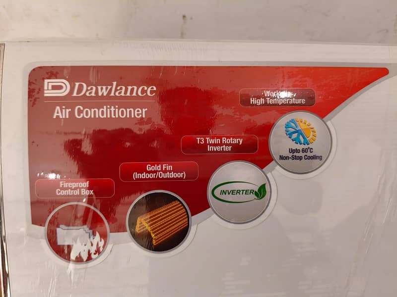 Dawlance 1.5 ton dc inverter Mega T3 year warranty(0306=4462/443)clas 7
