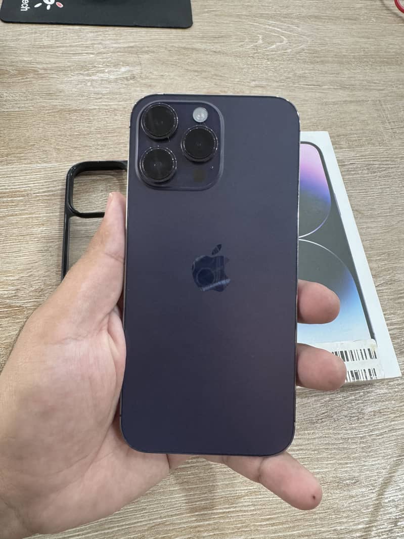 100% BH - iPhone 14 Pro Max - Factory Unlock(non pta) -1st User, 128GB 0