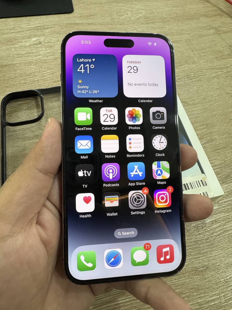 100% BH - iPhone 14 Pro Max - Factory Unlock(non pta) -1st User, 128GB 5