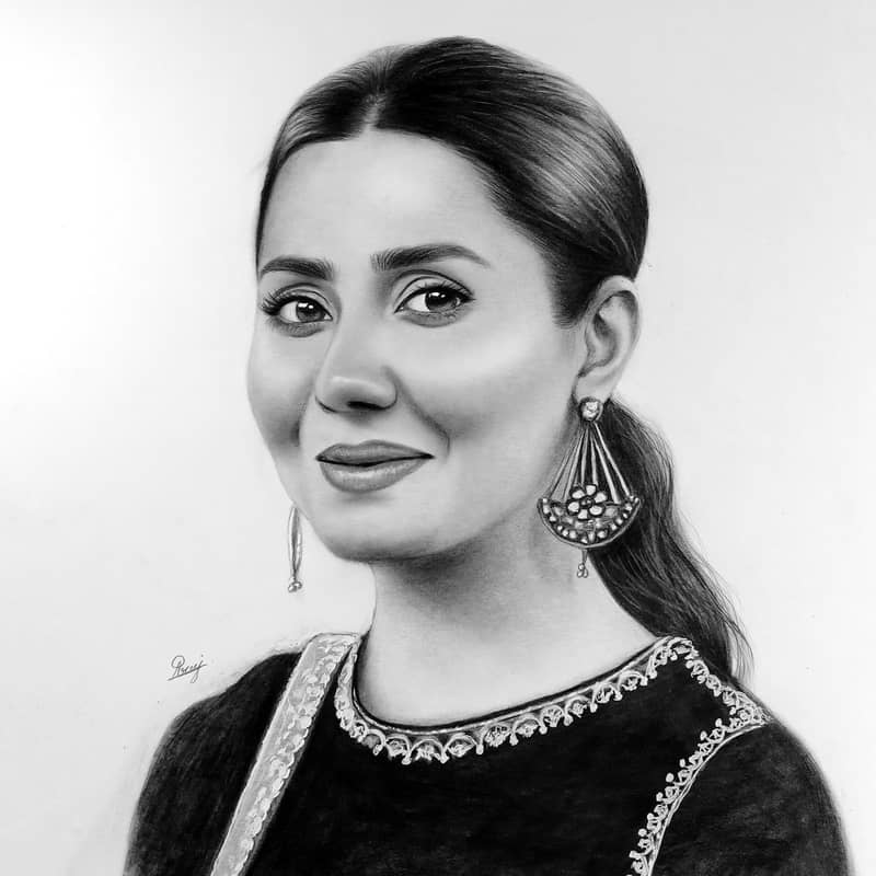 I Will draw beautiful realistic pencil sketch for you 0