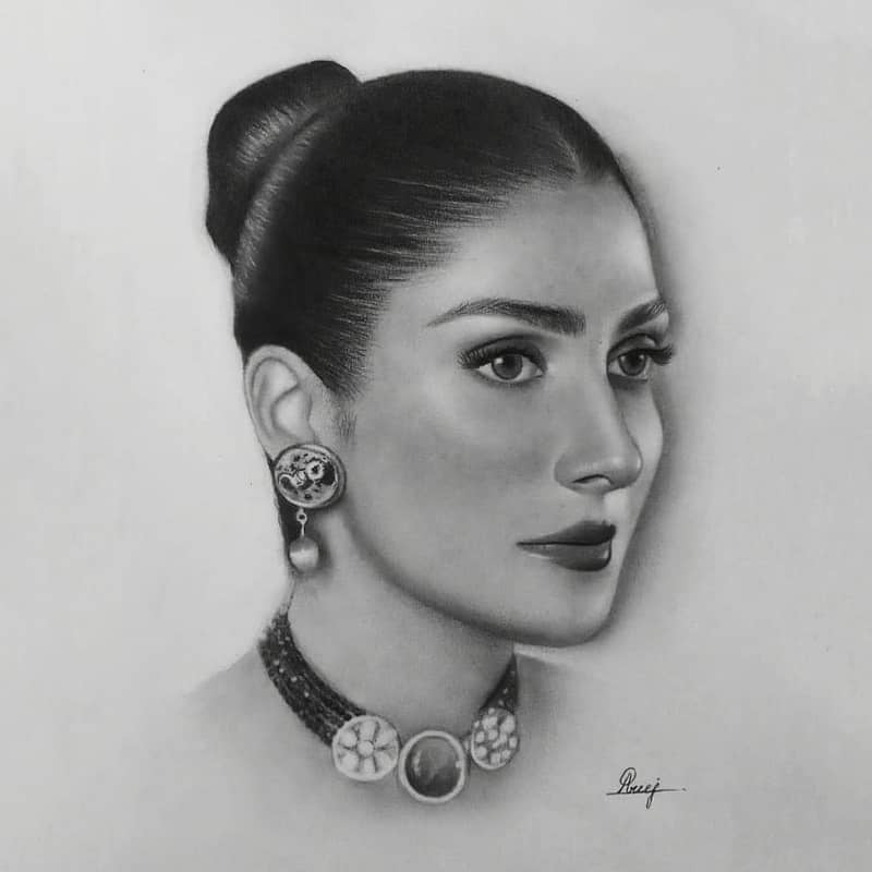 I Will draw beautiful realistic pencil sketch for you 1