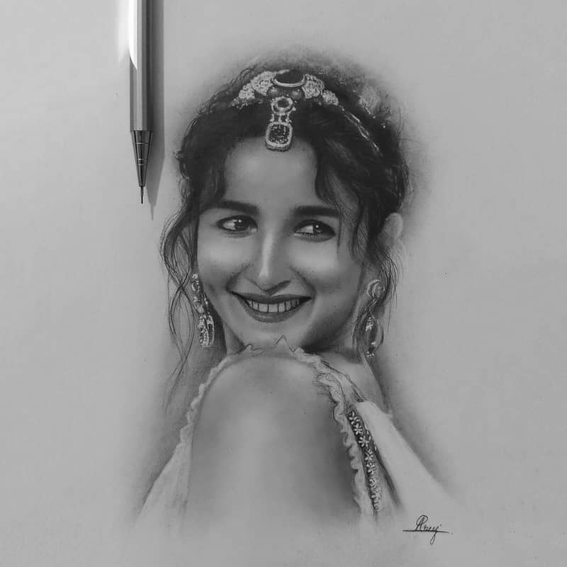 I Will draw beautiful realistic pencil sketch for you 4