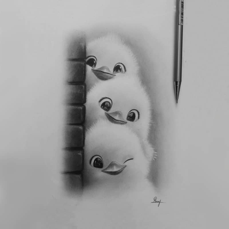 I Will draw beautiful realistic pencil sketch for you 8