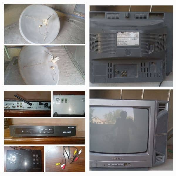 DISH,TV AND RECEIVER 0