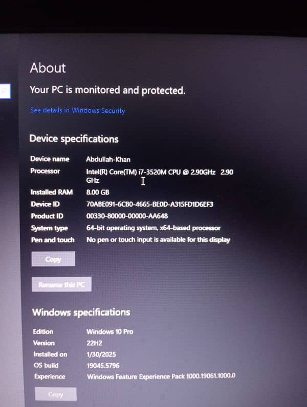Core i7 3rd gen Laptop 2