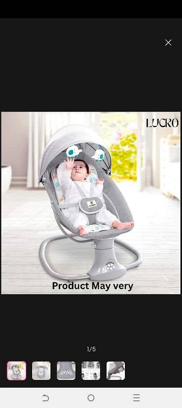kids swing | Electric baby swing | bouncer (Mastela 3 in 1 & 4 in 1) 3