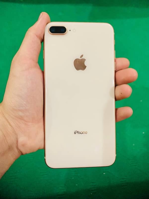 iphone 8plus pta approved 64gb golden 100% health 0